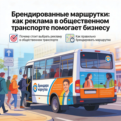 Брендированные маршрутки: как реклама в и на общественном транспорте помогает бизнесу Брендированные маршрутки: как реклама в и на общественном транспорте помогает бизнесу